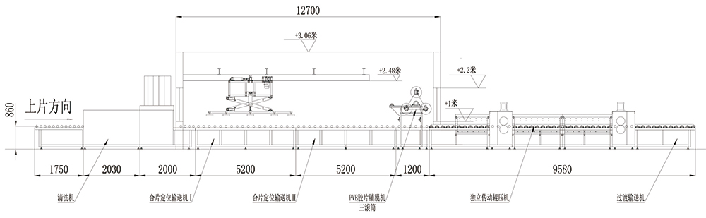 半自動(dòng)夾層玻璃生產(chǎn)線(xiàn)結構圖